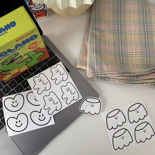 CH丨Cute Bear Pudding Stickers Scrapbooking Notebook Decorative Sealing stickers