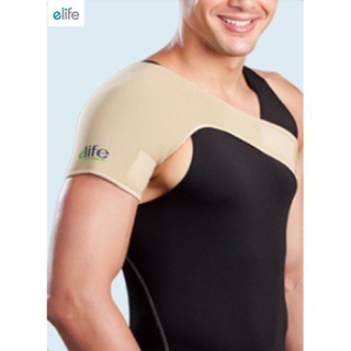 elife NEOPRENE SHOULDER SUPPORT ผ้ายืดประคองไหล่E-SH001(สีเบจ)ใส่ได้ทั้งไหล่ซ้ายและไหล่ขวา