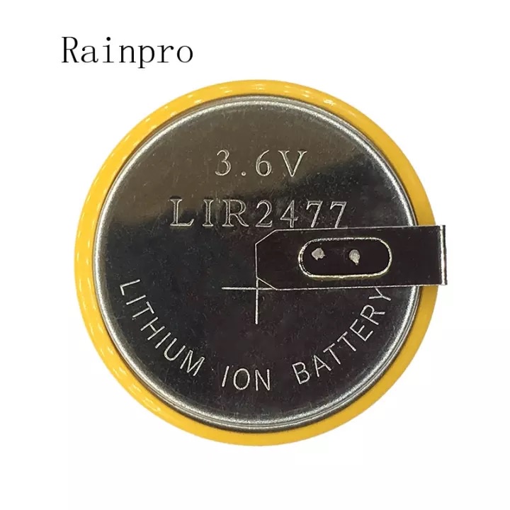 Battery cell LIR2477 3.6 v Li-Ion coin แบตเตอรี่ชาร์จ แทนที่ CR2477