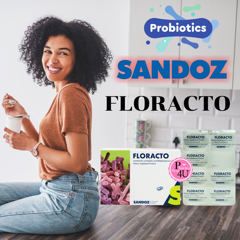 FLORACTO Probiotics 14 Capsules ฟลอแรคโต โปรไบโอติก Probiotic #4468