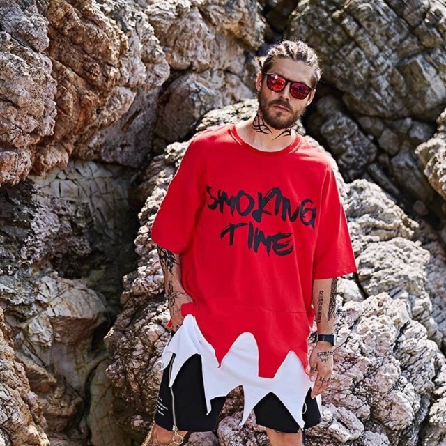 Shirt red smoking