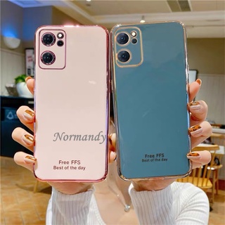 เคส 2022 New Casing OPPO Reno7 Pro Reno 7 6 Z Pro 5G Fashion Plating Handphone Case Silicone Softcase Shockproof Back Cover เคสโทรศัพท์