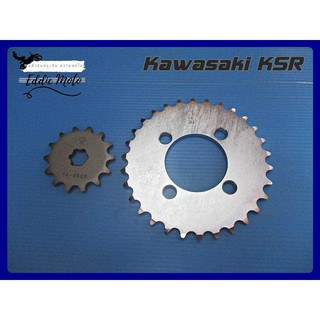 KAWASAKI KSR (14T)  FRONT &amp; (30T) REAR SPROCKET // สเตอร์หน้า 14ฟัน  สเตอร์หลัง 30ฟัน KAWASAKI KSR