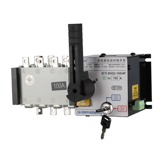 ATS 4P 100A 400V Dual Power ATS Automatic transfer switch เวลาในการเปลี่ยนน้อยกว่า 30ms