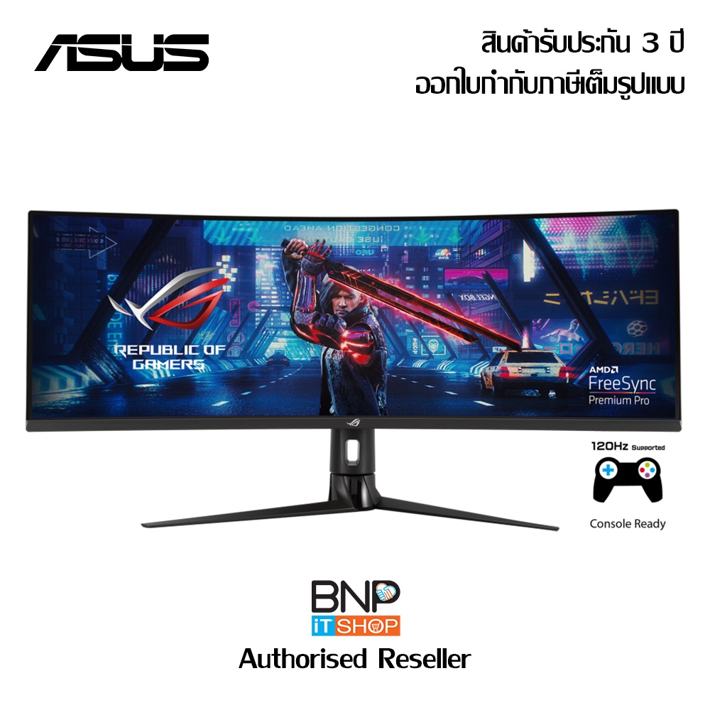 ROG Strix Super Ultra-Wide HDR Gaming Monitor Model XG49VQ  Size 49-inch VA 32:9 (3840 x 1080), 144H