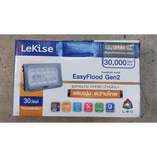 โคมฟลัดไลท์LEKISE LED Easy Flood Gen2 30Wแสงเหลือง