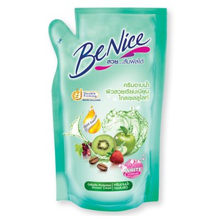 BENICE บีไนซ์ ครีมอาบน้ำ เซลลูไลท์ โพรเทคชั่น รีฟิล สีเขียว 400 มล.