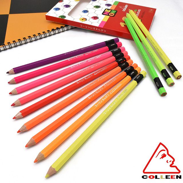 สีไม้ Colleen รุ่น 775 (1 ด้าม 1 สี) รุ่นนีออน 12 สี รูปที่ 2