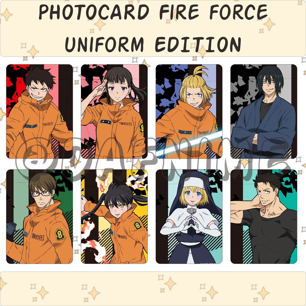 FIRE FORCE UNIFORM EDITION อะนิเมะโฟโต้การ์ด