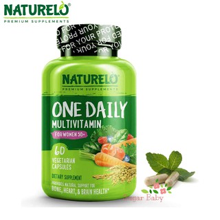 NATURELO One Daily Multivitamin for Women 50+ (60 Vegetarian Capsules) วิตามินรวม สำหรับผู้หญิงอายุ 50 ปีขึ้นไป