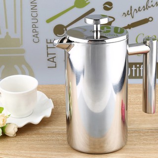 เครื่องชงกาแฟ แบบกด french press stainless steel พกพาสะดวก มี 3 ไซส์ให้เลือก