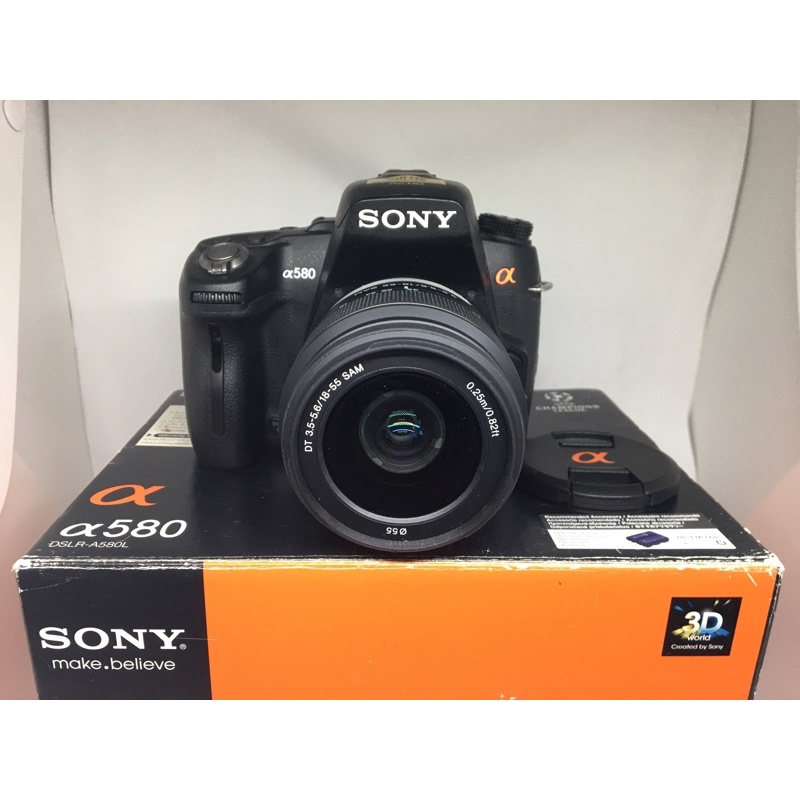 กล้อง Sony DSLR α580 พร้อมเลนส์ kit Sony 18-55mm. SAM F3.5-5.6 มือสอง สภาพใหม่ยกกล่อง กระเป๋ากล้อง อุปกรณ์แท้ 100%