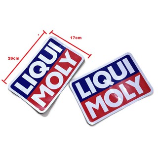 สติกเกอร์ liqui moly ลิควิโมลี่ จำนวน 2 ใบ ขนาด 26 x 17 cm สติกเกอร์แต่งรถคุณภาพอย่างดี