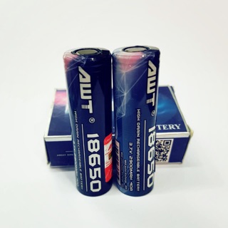 ถ่านชาร์จ AWT 18650 2900mAh 40A (blue)ของแท้ 2 ก้อน