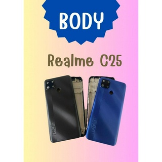 บอดี้ REALME C25 แถมฟรี !! แหวนติดมือถือ น่ารักฟรุ๊งฟริ๊ง+ไขควง อะไหล่มือถือ คุณภาพดี PN888SHOP