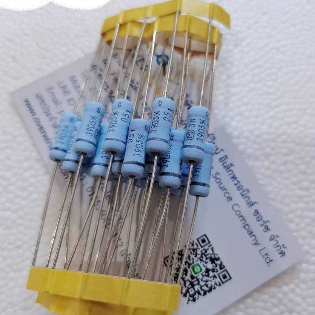 R39 ohm 3W 39R ( 1 ชุด มี 5 ตัว )