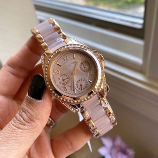 พร้อมส่ง❗️แท้💯🇺🇸 Michael Kors หน้าปัด 33mm Womens Mini Blair Rose Gold-tone Watch