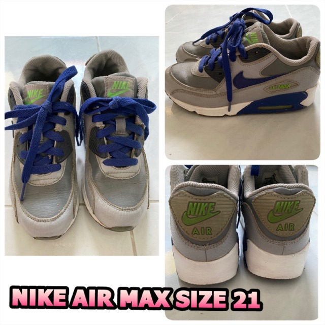 รองเท้าผ้าใบ NIKE AIR MAX แบรนด์แท้มือ✌🏻 SIZE 21 เซน