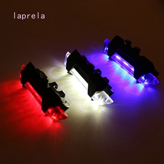 laprela ไฟท้าย ไฟสัญญาณเตือน 5LED แบบชาร์จ USB สีสันสดใส สำหรับติดจักรยาน