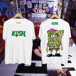 เสื้อยืดสีขาวผู้ชาย - เสื้อยืดสําหรับผู้ชาย❀P.2022 ใหม่เสื้อยืด KUSH คลาสสิกสําหรับผู้หญิงคุณภาพสูง