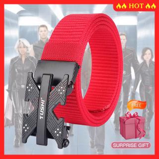 เข็มขัดไนลอน X-MEN พร้อมหัวเข็มขัดอัตโนมัติสำหรับผู้ชาย X-MEN Belt High Quality Nylon Automatic Buckle Belt for Men