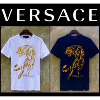 เสื้อยืดสไตล์ Versace  สกรีนนูน สกรีนหน้า/หลัง อกก่อนยืด 40"