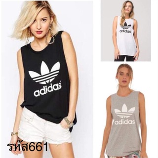 เสื้อยืดแขนกุดADIDAS100%cotton