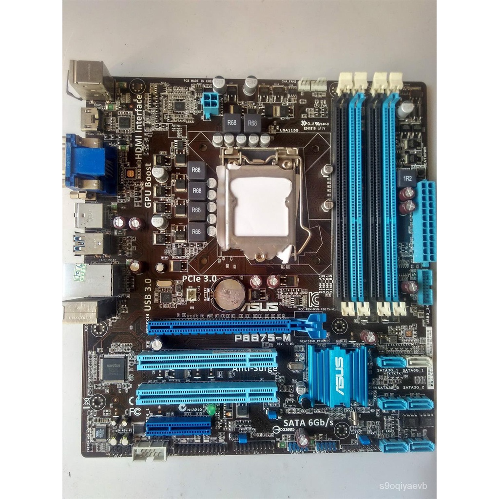 Used Asus P8B75-M desktop PC Motherboard B75 Socket LGA 1155 i3 i5 i7 DDR3 SATA3 USB3.0