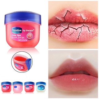 Vaseline Classic Jelly Lip Balm / ลิปบาล์ม เนื้อเจลลี่ ต่อต้านริ้วรอย ให้ความชุ่มชื้นยาวนาน / ลิปบาล์มกลีเซอรีน จากธรรมชาติบริสุทธิ์