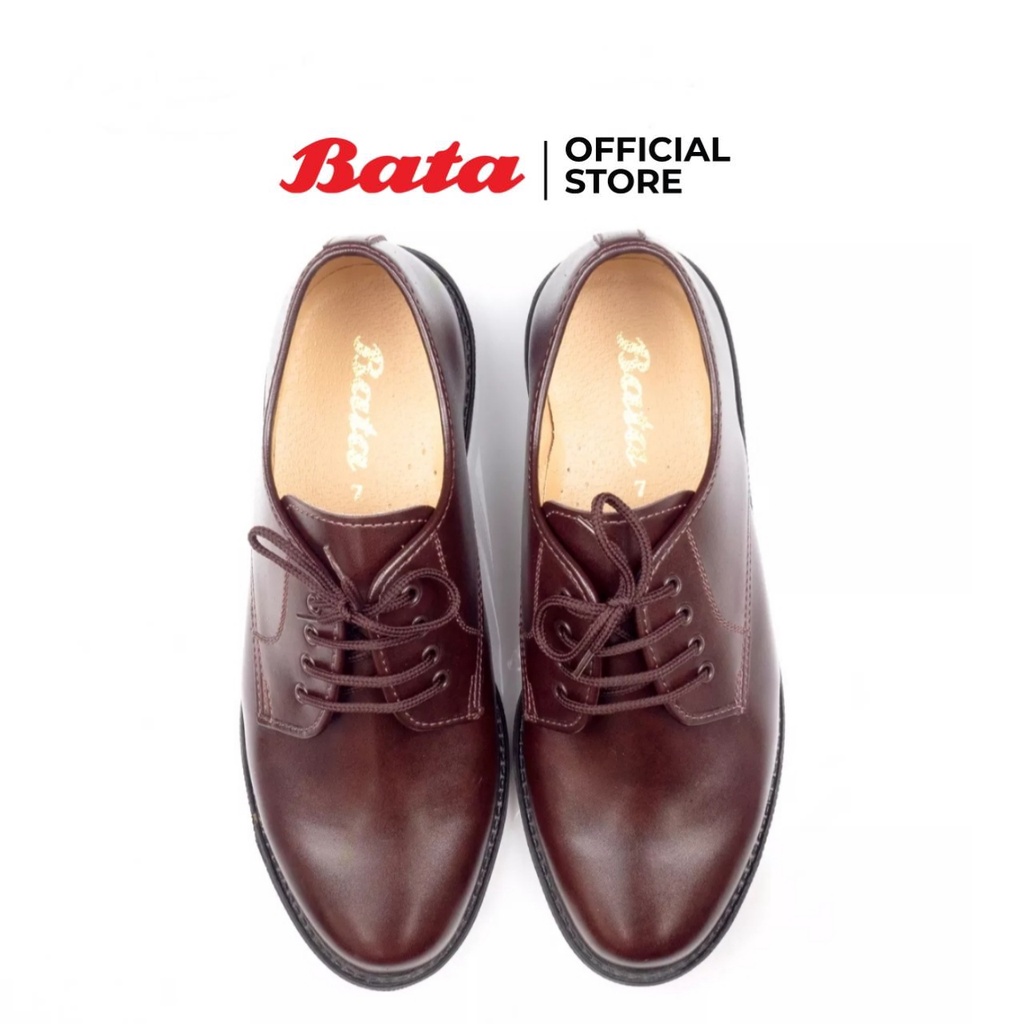 *Best Seller* Bata MEN'S DRESS รองเท้าลำลอง นักศึกษาชาย CAMPUS แบบเชือก สีน้ำตาลเข้ม รหัส 8214780