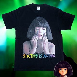 T-shirt  พร้อมส่ง เสื้อยืดโอเวอร์ไซซ์ พิมพ์ลายอัลบั้ม This Is Acting EDM SIA This Is ActingS-5XL