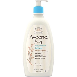 [ของแท้ 100%] AVEENO BABY DAILY MOISTURE LOTION 18 oz. (532 ml.)