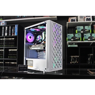 คอมเล่นเกมส์ AZZA I5-9400F/DDR4 16GB/การ์ดจอแยก 8GB/WHITE-RGB-CASE เคสเล่นเกมส์ ตัวแรง จัดส่งเร็วมีประกัน