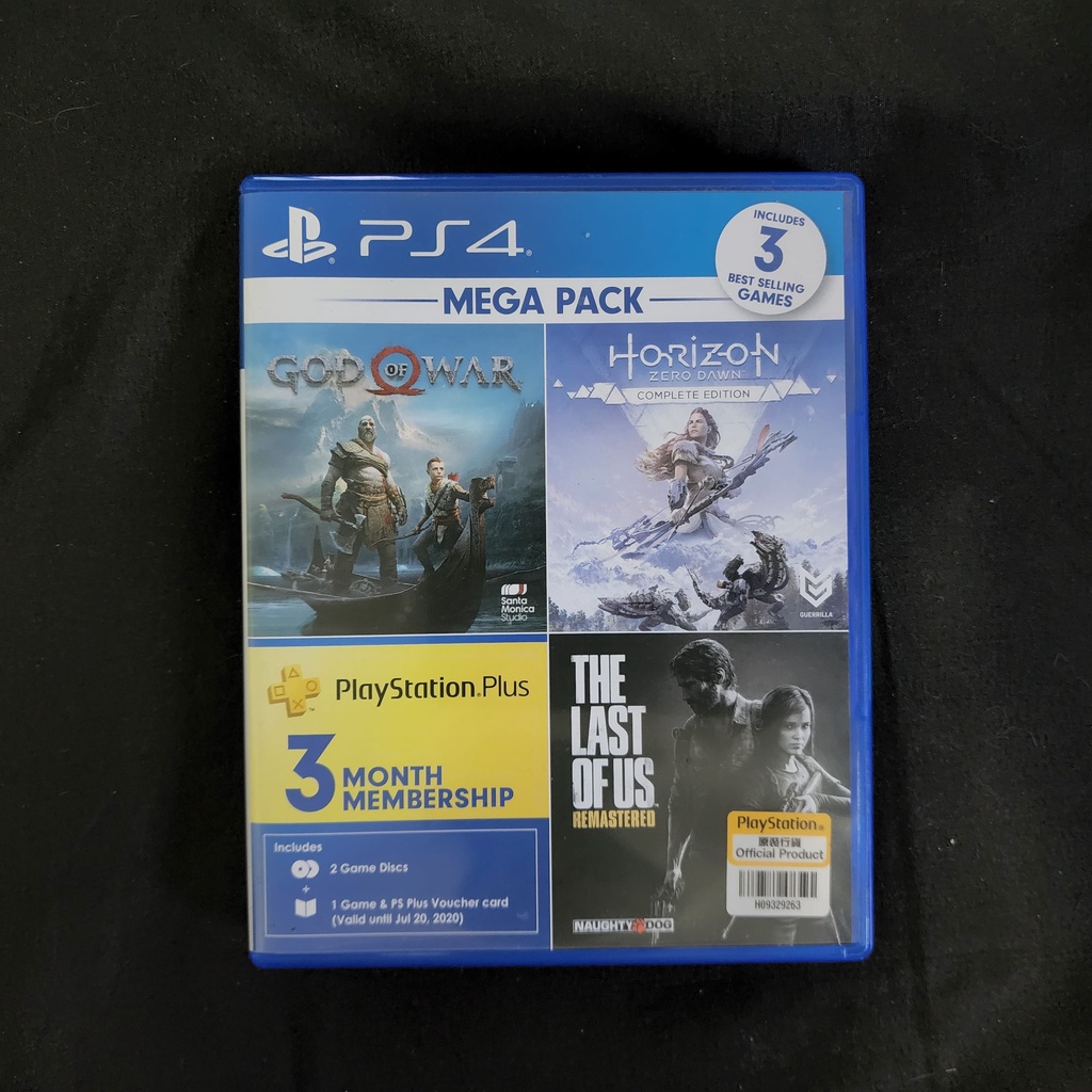 [USED!! มือสอง] แผ่น MEGA PACK PS4 God of War กับ Horizon