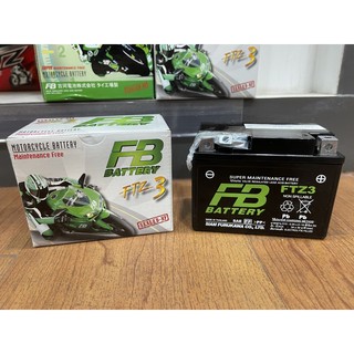 แบตเตอรี่ (FB) สตาร์ทเท้า FTZ3 (Nova,Sonic,Wave,Dream) รหัสสินค้า : VR-0280320