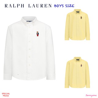 RALPH LAUREN BEAR BOYS COTTON OXFORD SHIRT (BOYS SIZE 8-20 YEARS)