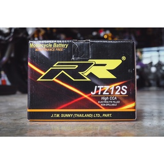 RR BATTERY JTZ12S แบตเตอรี่ 12V 11.2AH สำหรับรถจักรยานยนต์หลายรุ่น มีรับประกัน 6 เดือน ลูกละ 1,090฿