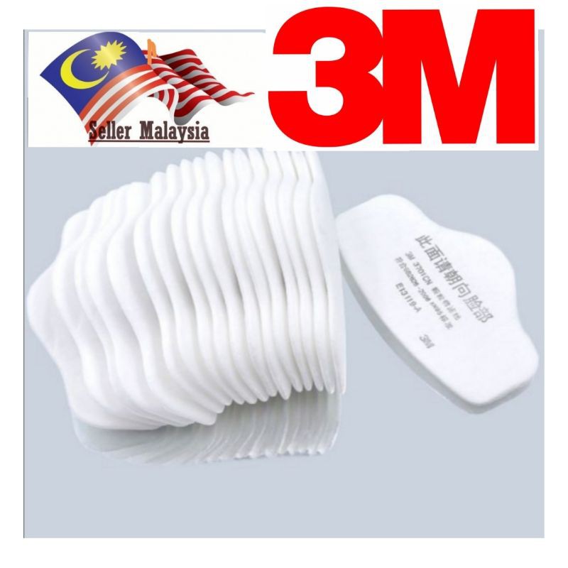 3M 3701 เติมผ้าฝ้ายกรอง 3701 3701cn หน้ากาก 3200 3700 Particulate Respirator แก๊ส