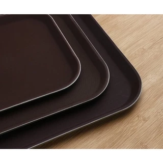 Figure ถาดเสริฟกันลื่นทรงสี่เหลี่ยม 10x14,12x16,14x18,15x20,16x22 นิ้ว