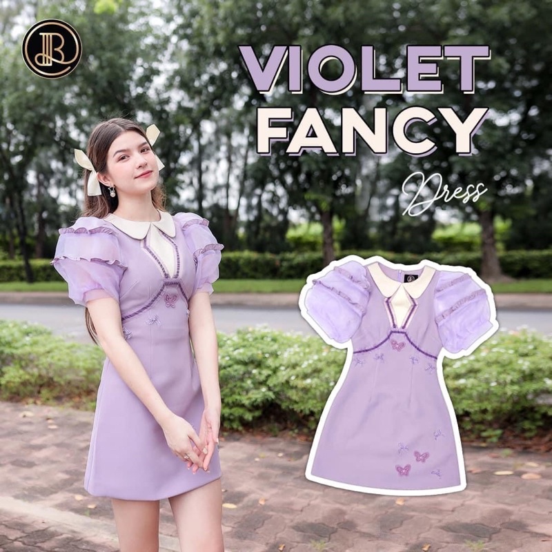 Blt brand ไซส์ M สีม่วง Violet Fancy dress