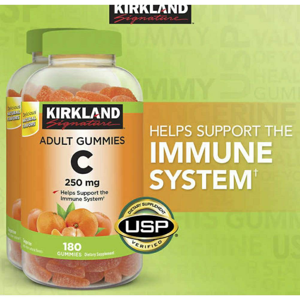 Kirkland Signature Vitamin C Gummies 250 mg, Tangerine flavor (180 Gummies) ทานได้นานถึง 90 วัน