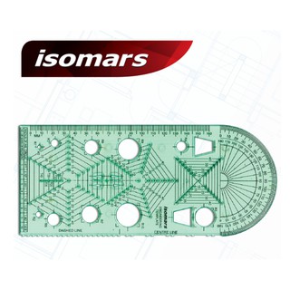 แผ่นเพลทวิศวกรรม Isomars ขนาด 23x10 cm. ใช้สำหรับการเรียนวิศวกรรม ดีจีอาร์ต #ISM-ET