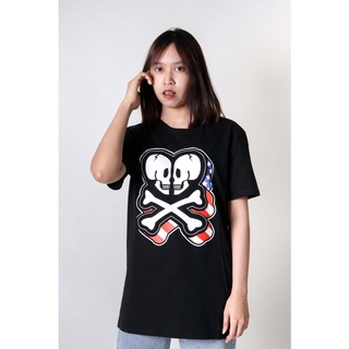 เสื้อยืดใหม่TOKIDOKI เสื้อยืด TKTMTSS9116 MENS TEESHIRT SKULL LOGO 2019 BLACKS-3XL