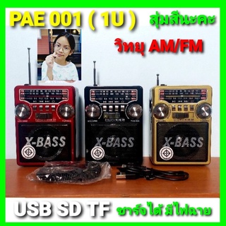 cholly.shop สุ่มสีนะคะ วิทยุ AM/FM PAE PL-001 (1U) USB / SD / TF มีไฟฉาย ชาร์จได้ วิทยุลำโพง