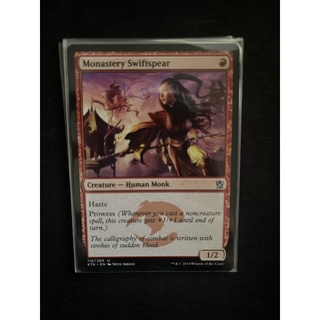 การ์ด MTG Monastery Swiftspear Red Deck Magic the gathering Modern Pioneer RDW รุ่น KTK สภาพ Nm