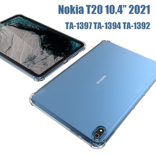 เคสแท็บเล็ต ซิลิโคนนุ่ม TPU ใส สําหรับ Nokia T20 10.4 นิ้ว TA-1397 TA-1394 TA-1392