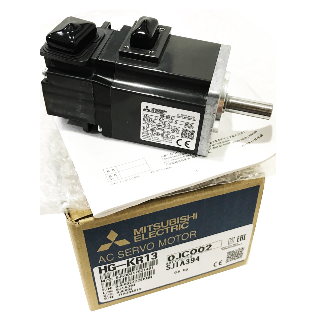 New Mitsubishi HG-KR13 AC Servo Motor 100W 0.1KW HG-KR Series Low inertia, Small Capacity for Driver