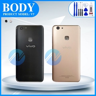 VIVO V7 อะไหล่บอดี้ เคสกลางพร้อมฝาหลัง Body For vivo v7 อะไหล่มือถือ คุณภาพดี ICIT-Display