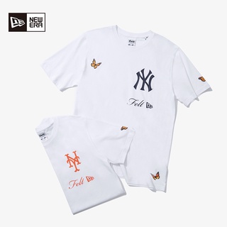 เสื้อยืดแขนสั้น ผ้าฝ้ายแท้ พิมพ์ลาย Mlb * FELT Joint NY แฟชั่นฤดูร้อน สําหรับผู้ชาย และผู้หญิงS-5XL