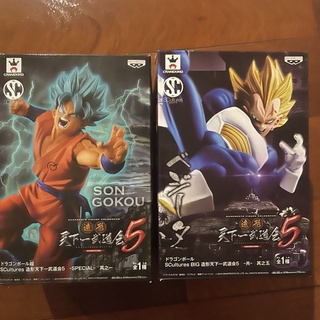 Banpresto Dragonball Z SCultures Songokou &amp; Vegeta มือ 1 แมวทอง Lot.Jp